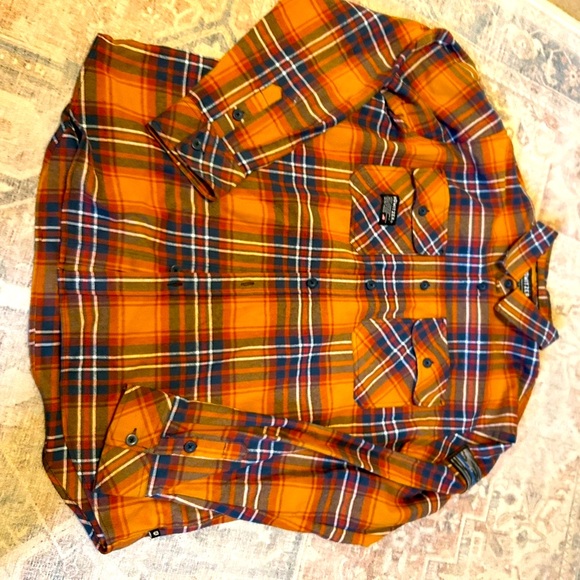 Howitzer Men's Orange Plaid Shirt - Picture 1 of 5
